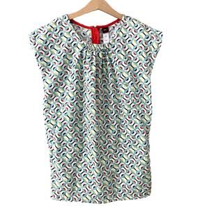 Tea Collection Mondrian Butterflies Shift Dress - Light Aqua - 8